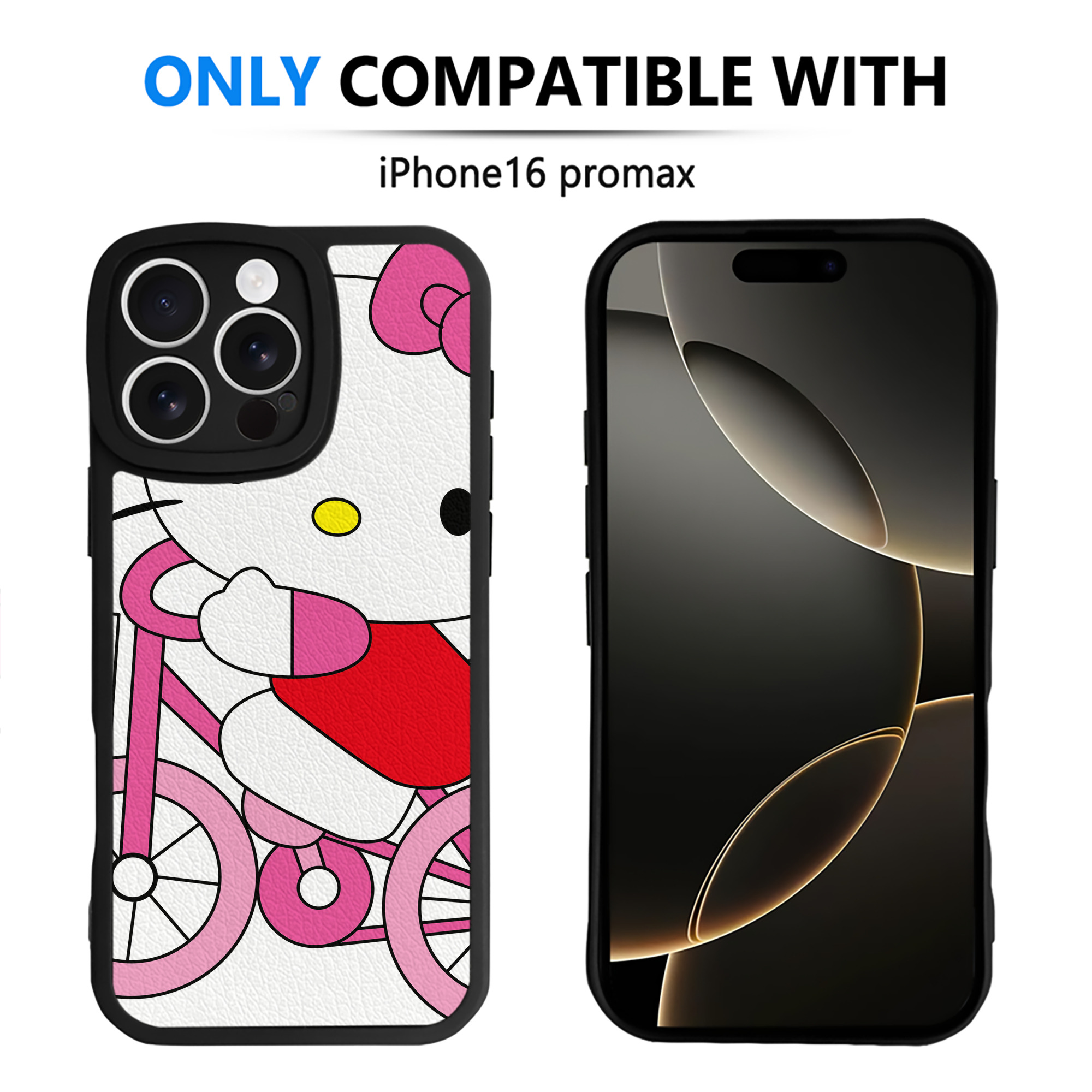 （画像用） Hello Kitty ハローキティ 【iPhone 16シリーズ対応】シリコンスマホケース（レザー調） 材質：シリコン